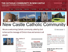 Tablet Screenshot of catholicnewcastle.org